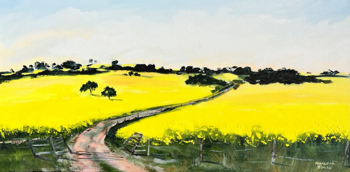 Bright Yellow Golden Canola by Meredith Howse Art 