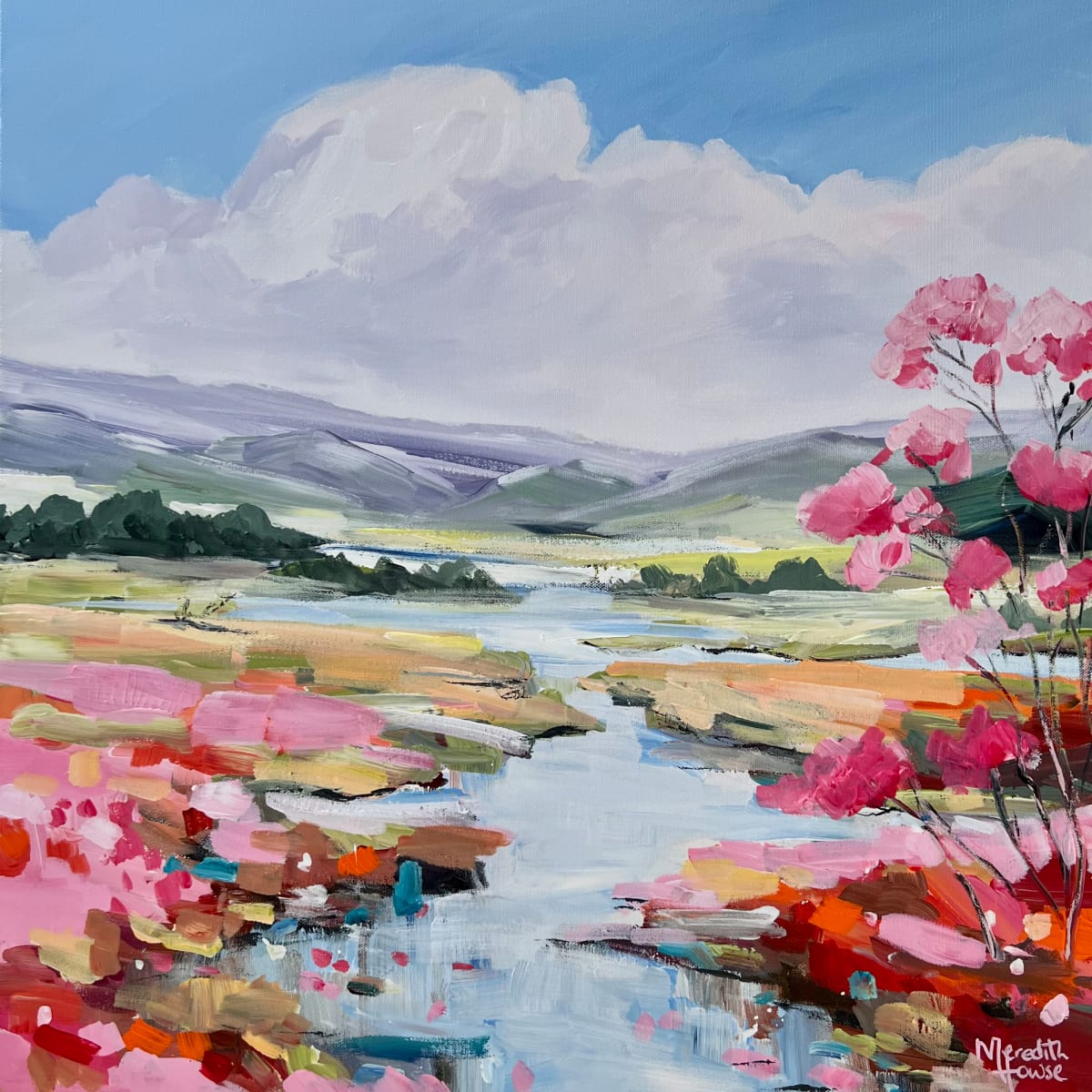 As Calm Waters Flow by Meredith Howse Art, Image 1.