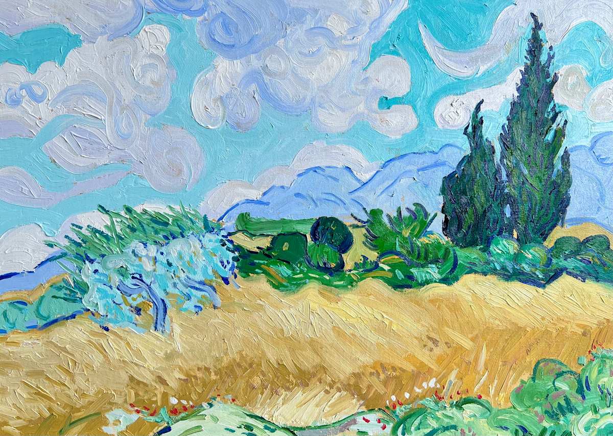 Vincent Cypress Study by Meredith Howse Art 