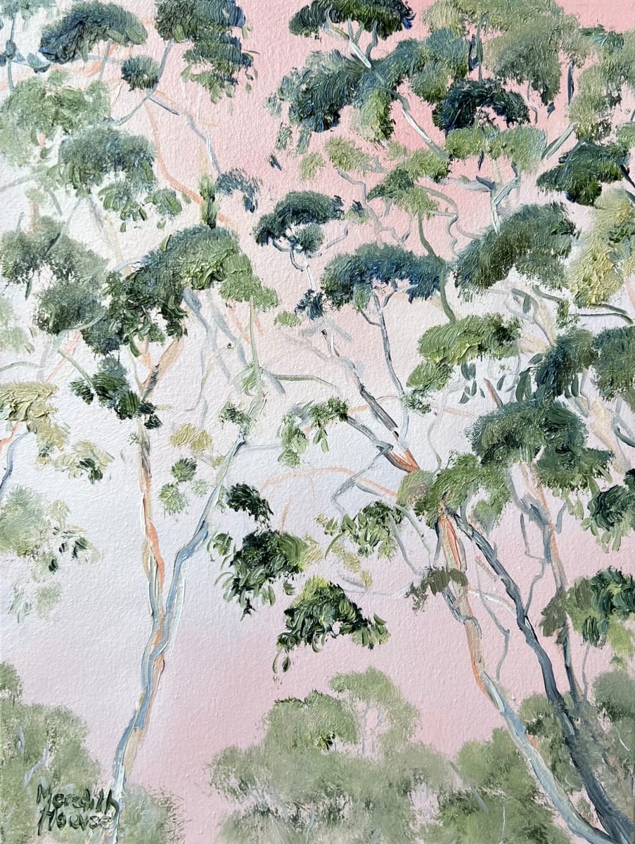 Illumination Gum Tree Blossom Pink by Meredith Howse Art 
