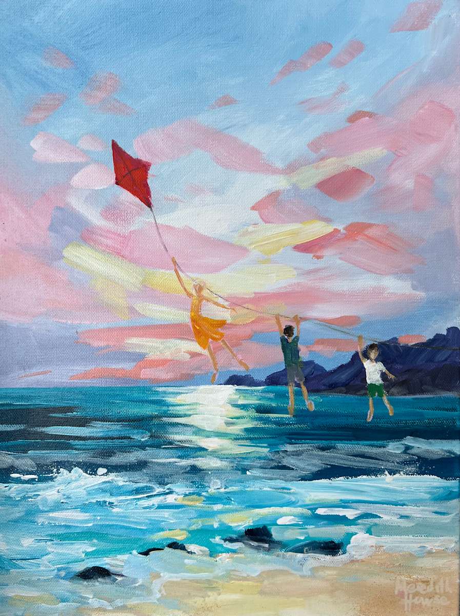 Kite Flyers by Meredith Howse Art, Image 2.