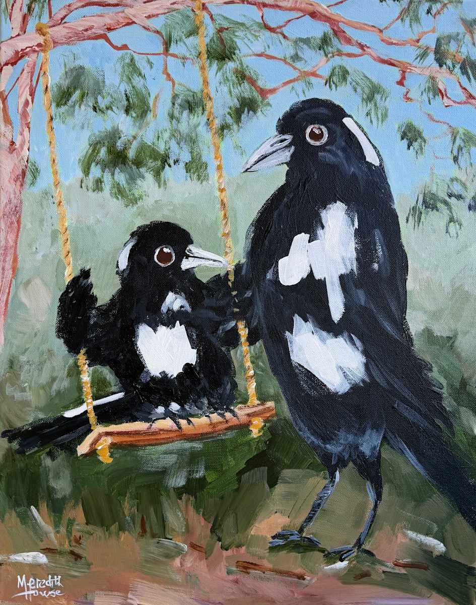 Magpie Swing by Meredith Howse Art, Image 1.