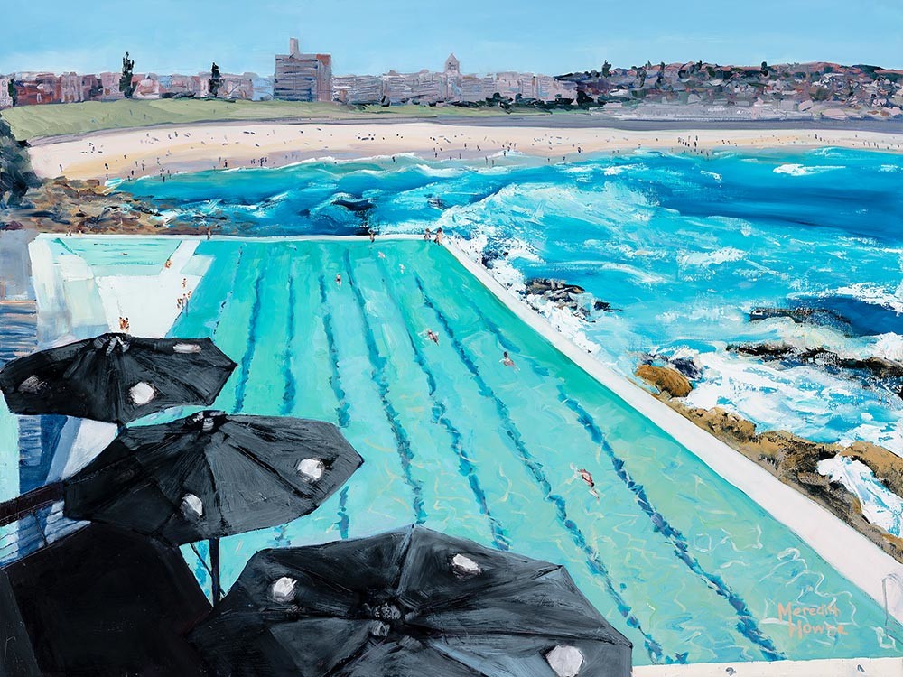 Bondi Icebergs - Summer by Meredith Howse Art 