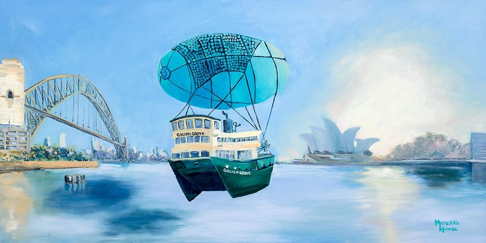 Sydney Harbour - Seaworthy by Meredith Howse Art 