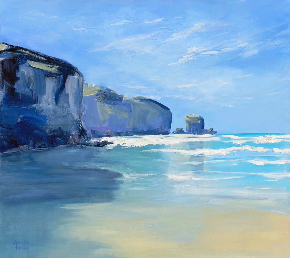 Tunnel beach by Meredith Howse Art 