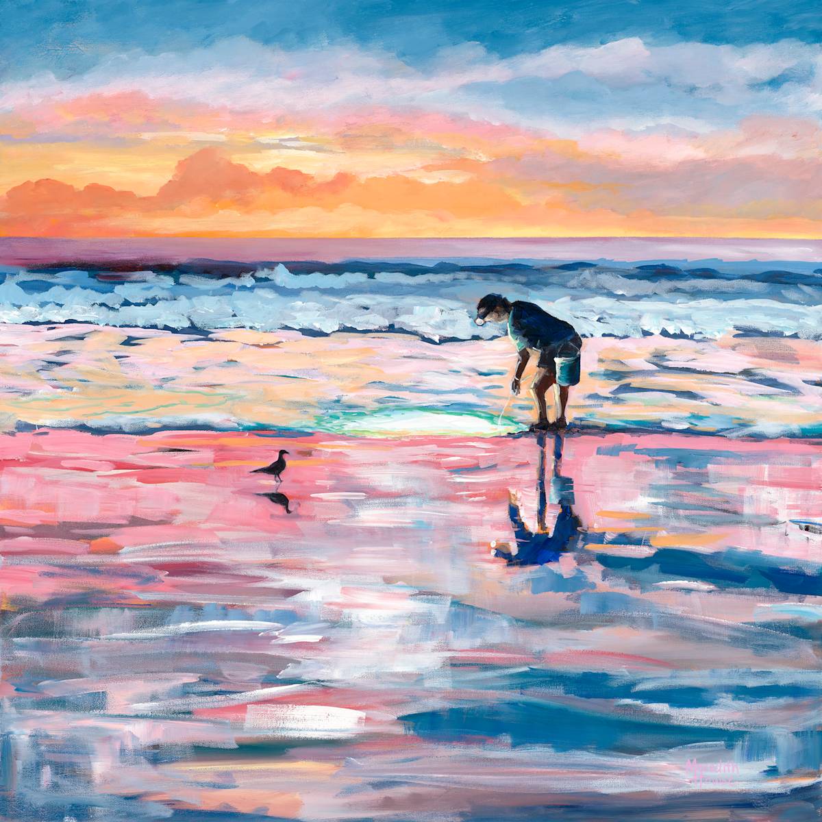Fishing the Shallows (Print) by Meredith Howse Art, Image 1.
