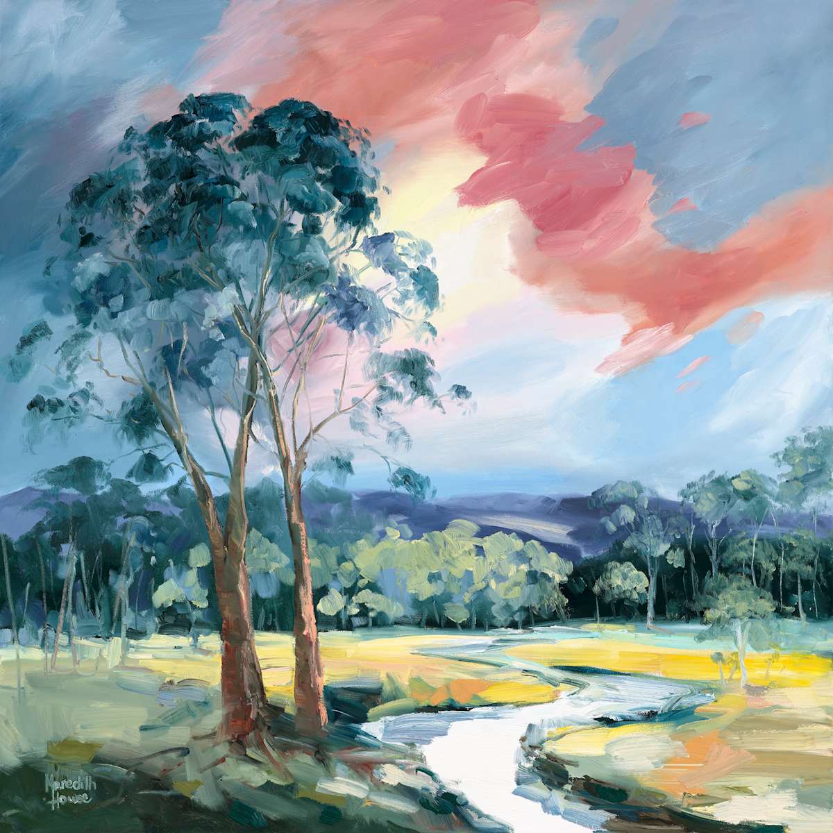 Dancing Light at Sundown (Print) by Meredith Howse Art, Image 1.