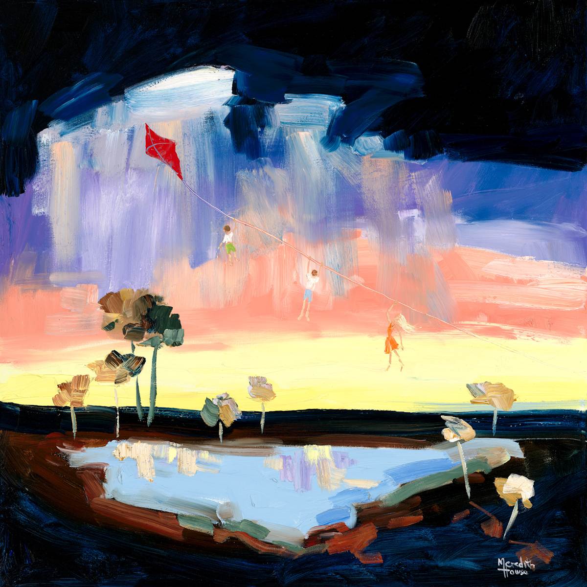 Outback Kite Flying (Print) by Meredith Howse Art, Image 1.