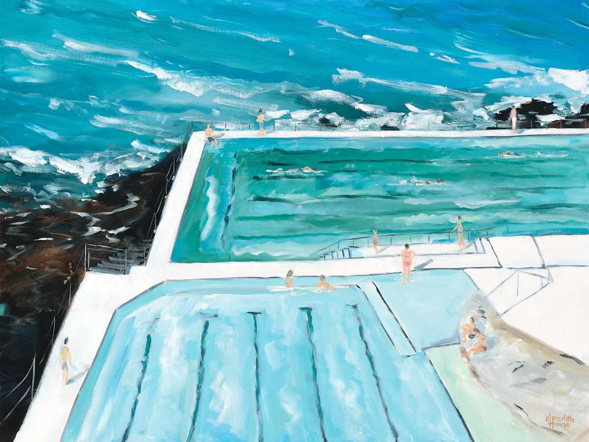 Bondi Icebergs Swim (Print) by Meredith Howse Art, Image 1.