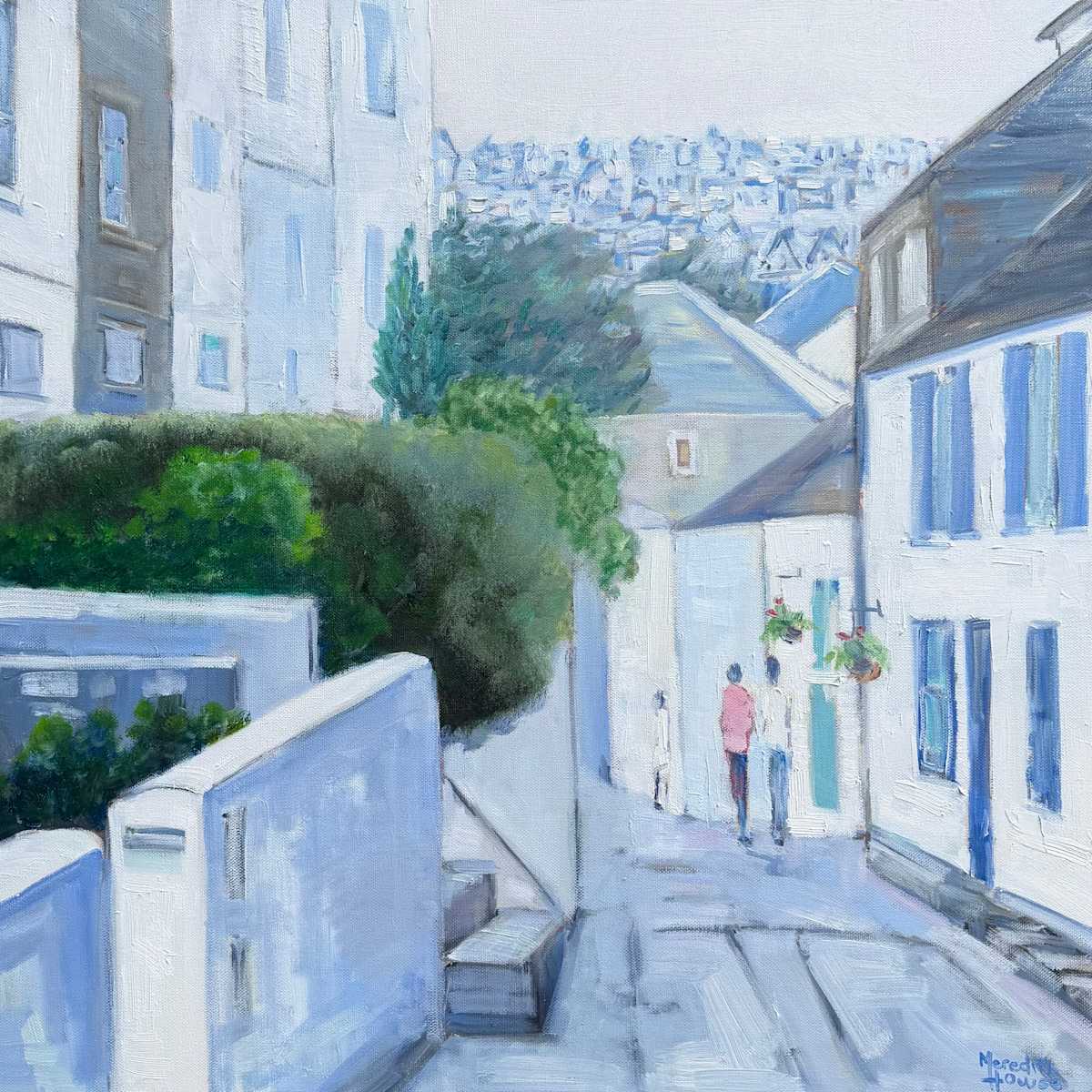 St Ives Fishermans Cottages by Meredith Howse Art, Image 1.
