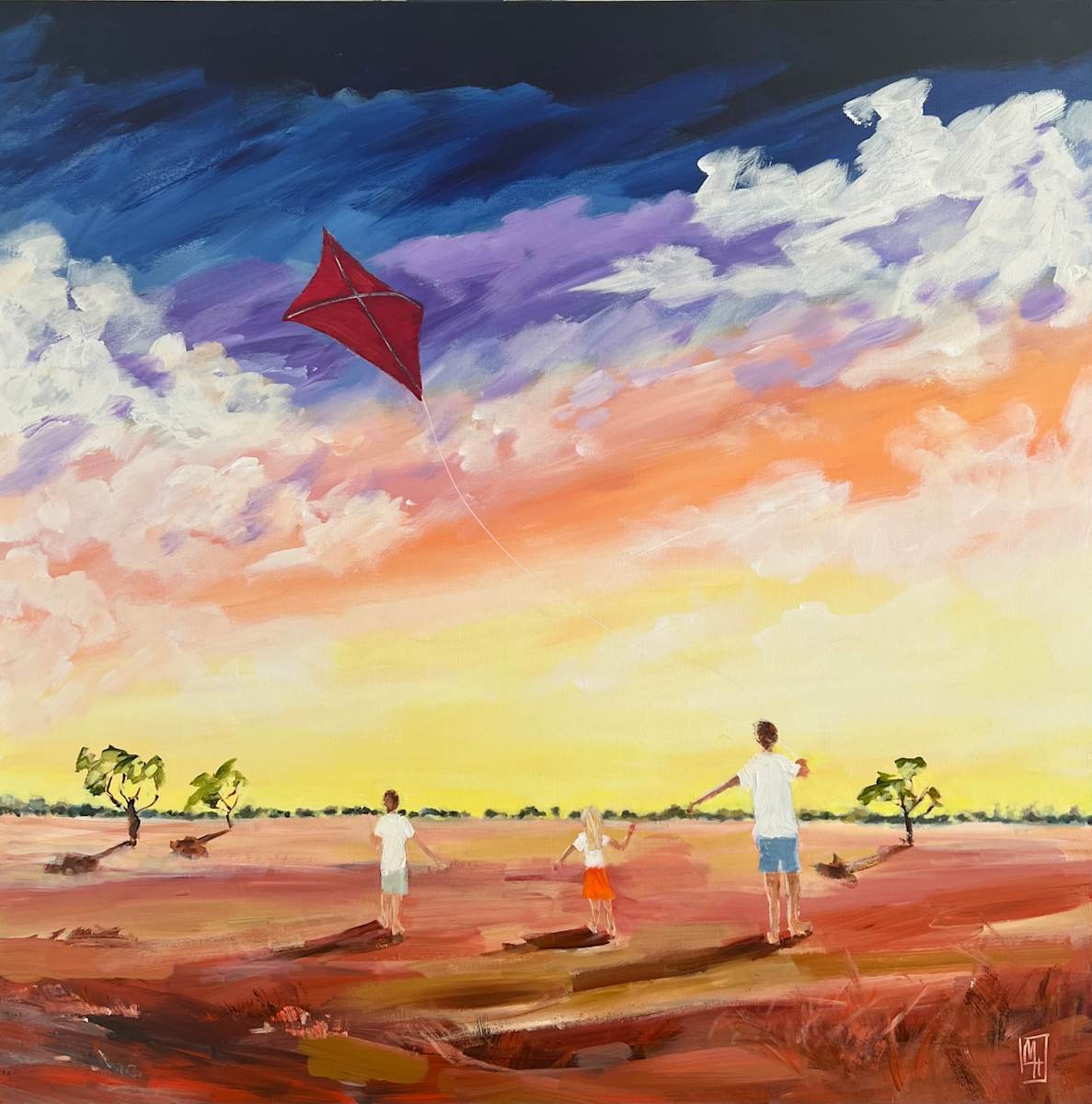 Thomas and the Red Kite by Meredith Howse Art 