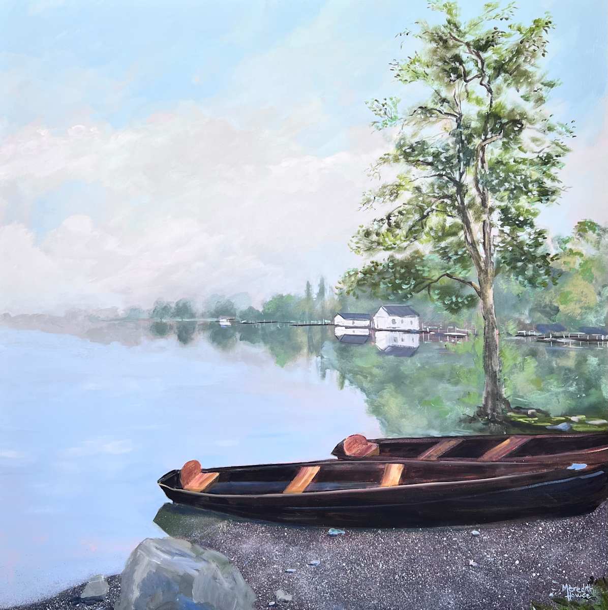 Windermere Boats by Meredith Howse Art, Image 1.