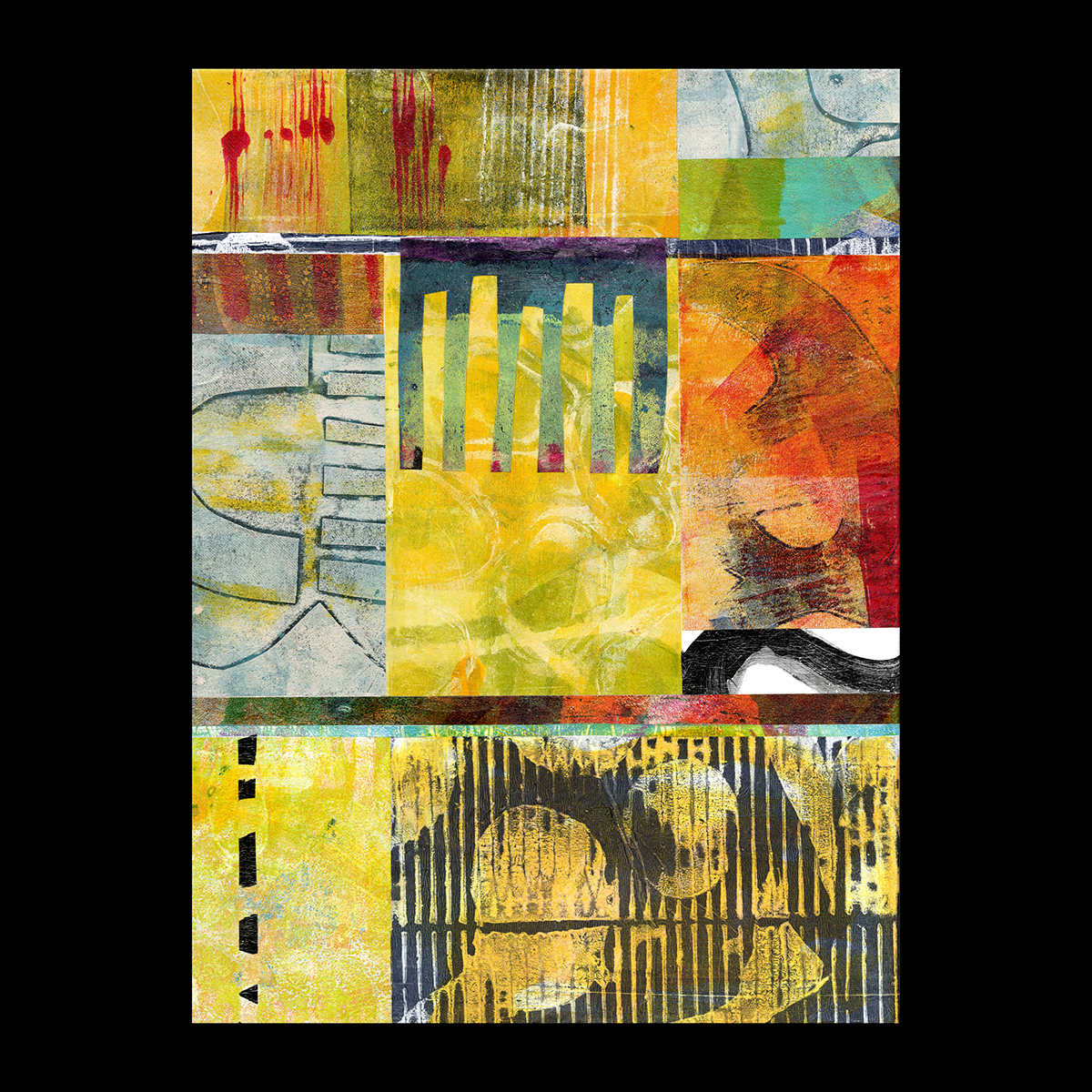 Untitled on canvas framed by Susan Clifton, Image 1.