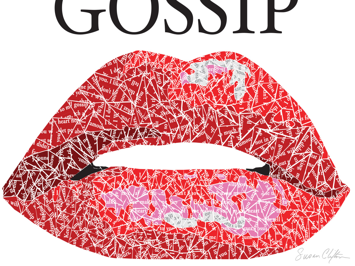 Gossip Metal Print - Limited edition by Susan Clifton  Image: Metal Print unframed.