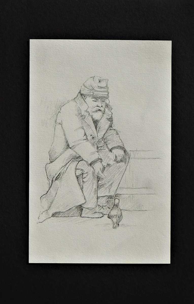Old men with a pigeon by Sabina Čanić, Image 8.