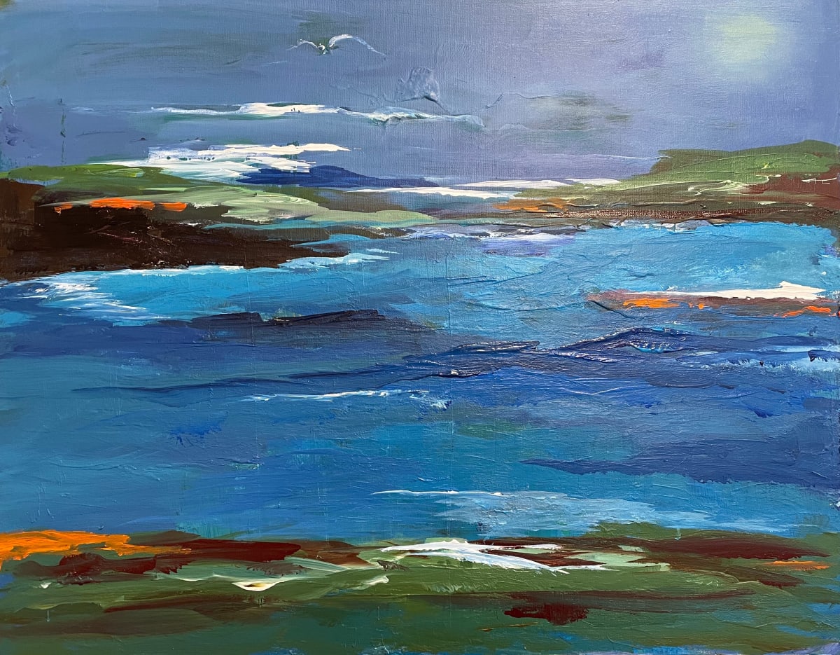 Night Tide by Charlynn P Throckmorton  Image: Who doesn't love a painting of the ocean?
18x24 Acrylic on Canvas