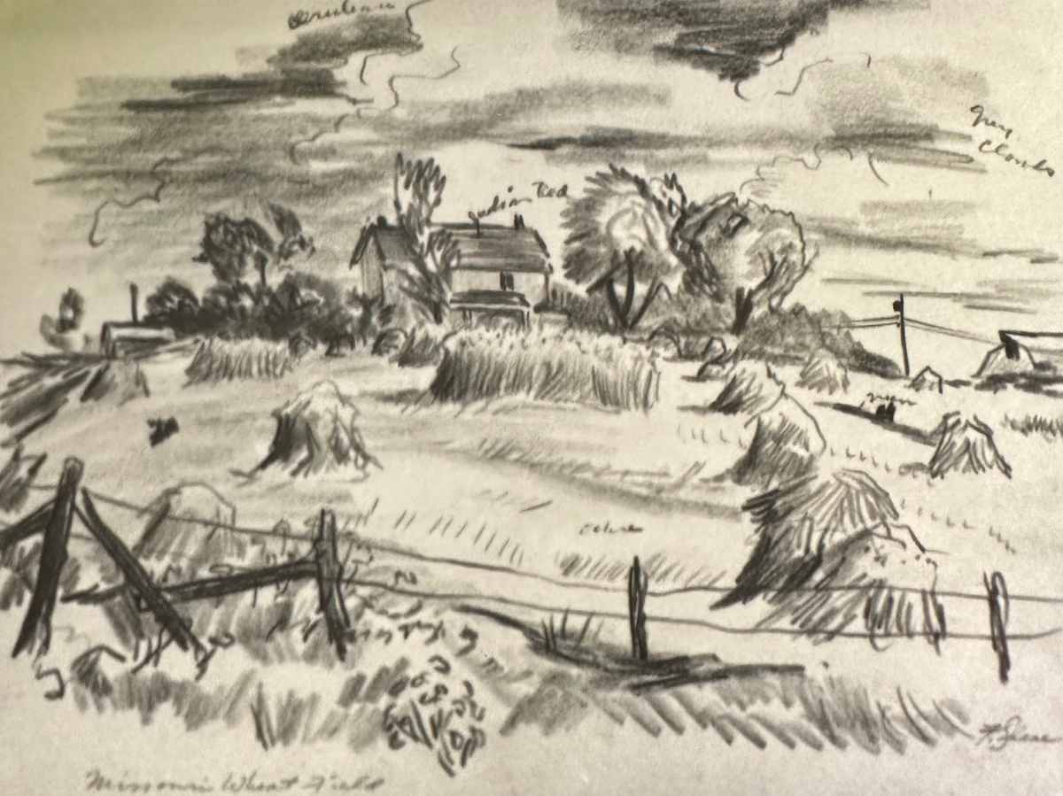 "Missouri Wheat Field" by Fred Shane, Image 1.