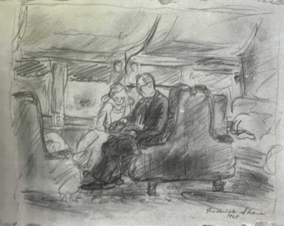 "Inside the Train" named by CLL by Fred Shane, Image 1.