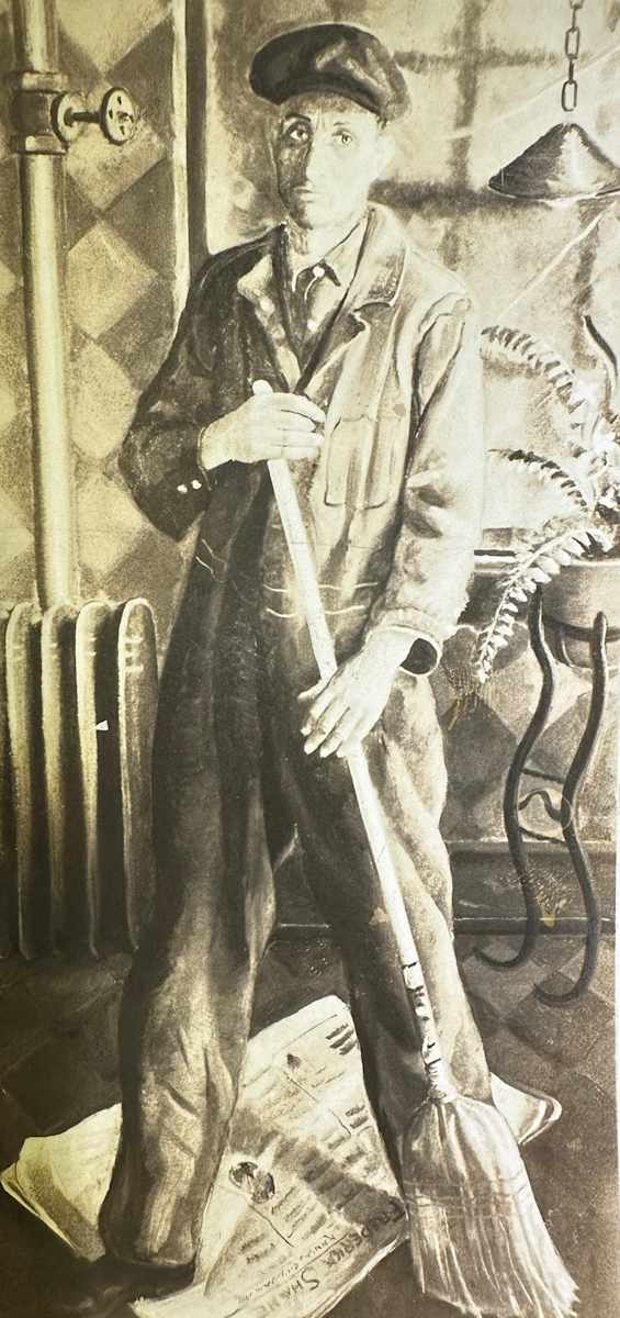 "Janitor" by Fred Shane, Image 1.