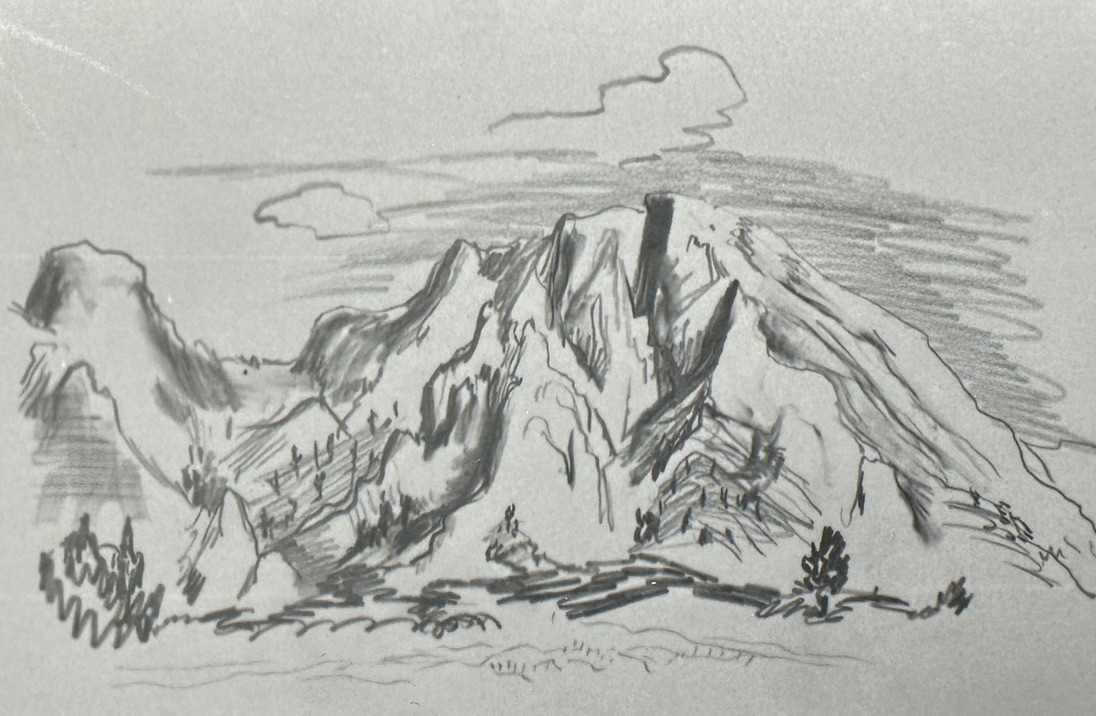 "Mountain Range" by Fred Shane, Image 1.