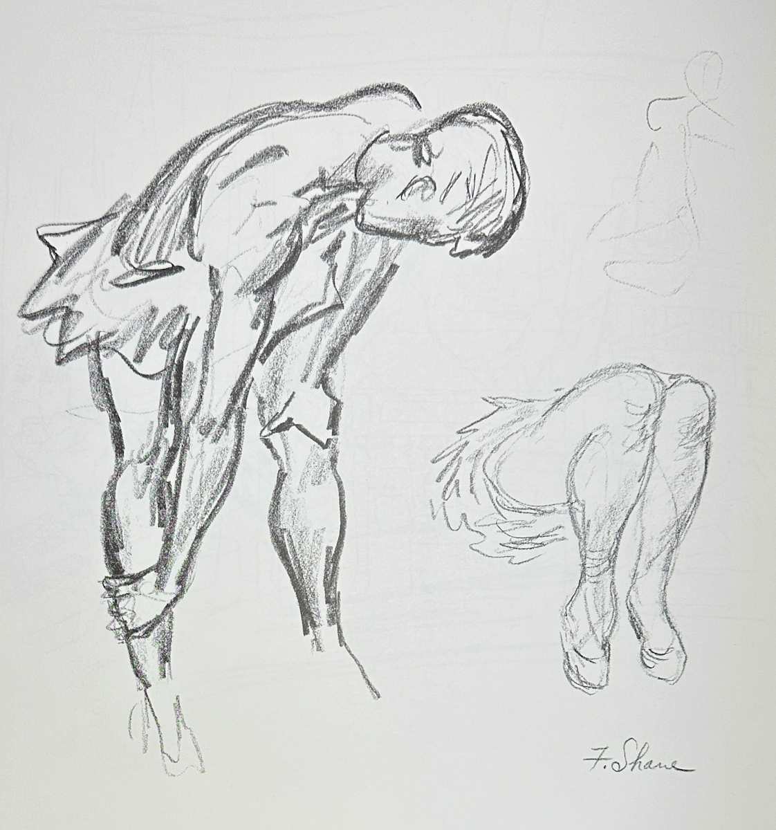 "Figure Study: Ballet Dancer" by Fred Shane, Image 1.