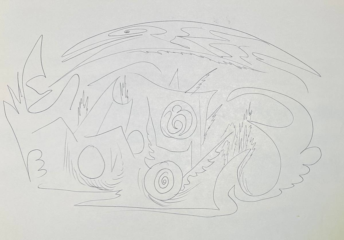 "Abstraction in Pen" named by CLL by Fred Shane, Image 1.