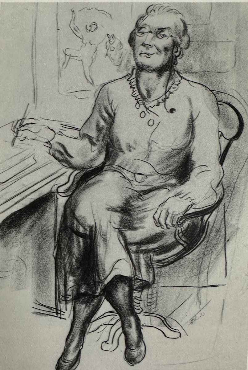 "Untitled Figure Study, Teacher" by Fred Shane, Image 1.