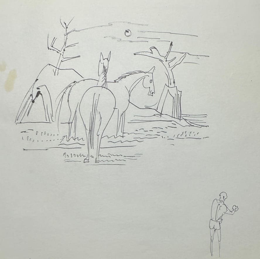 "Two Horses" named by CLL by Fred Shane, Image 1.