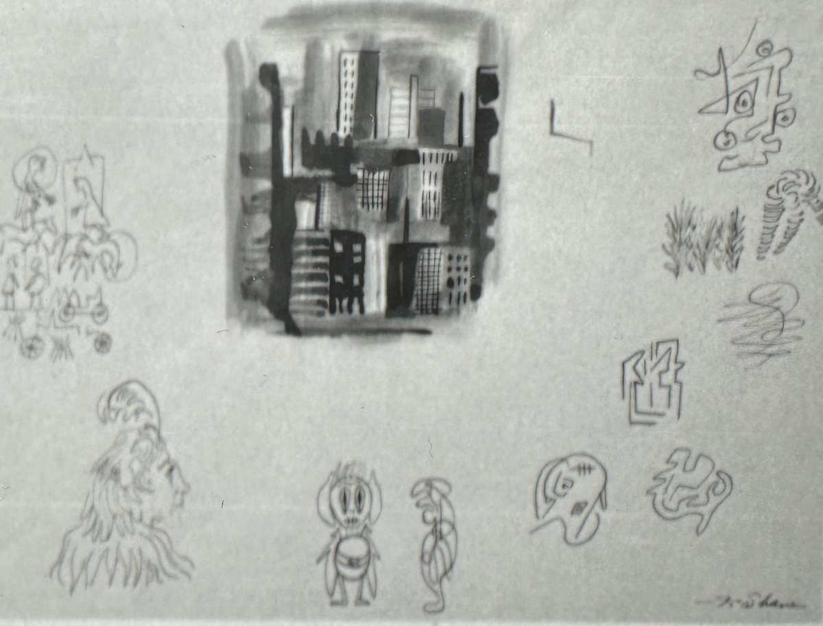 "Cityscape with Doodles" named by CLL by Fred Shane, Image 1.