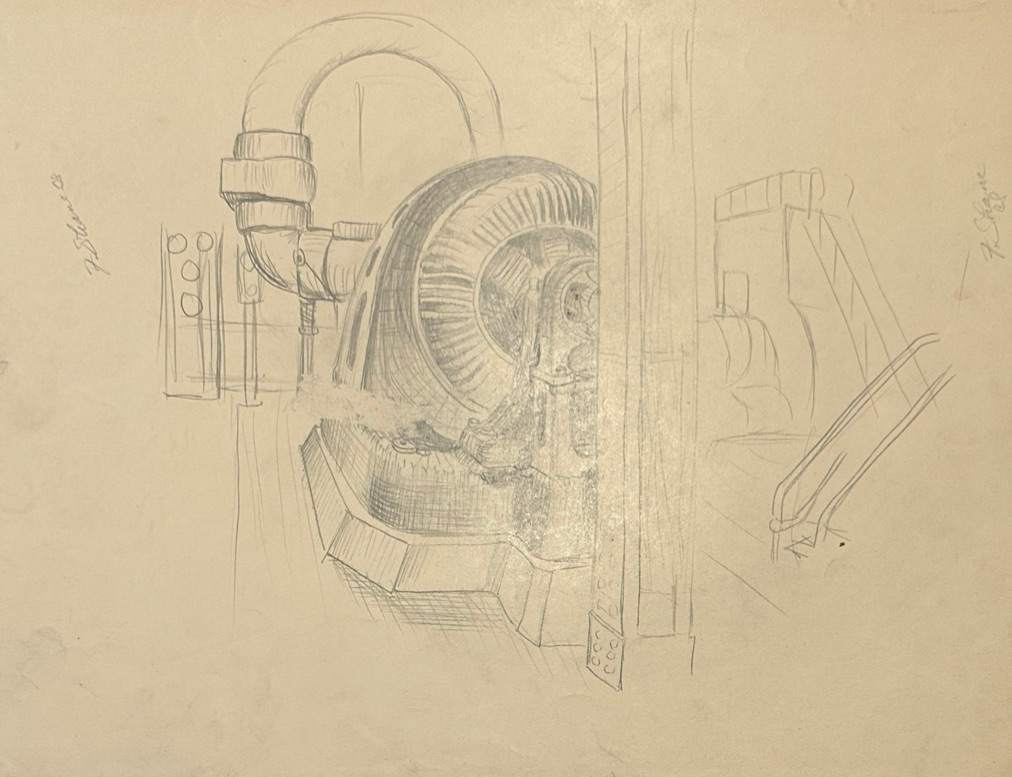 "Katy Elevator, Co.? Industrial Machine" named by CLL by Fred Shane, Image 1.