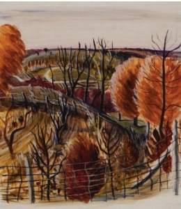 "Missouri Landscape, Fall" named by CLL by Claudia Lohnes, Image 1.