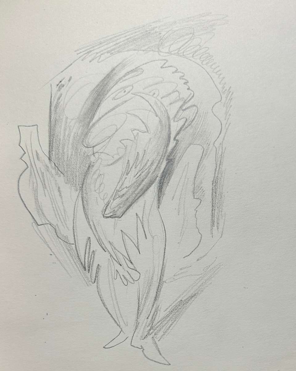 "Bashful Bird Man" named by CLL by Fred Shane, Image 1.