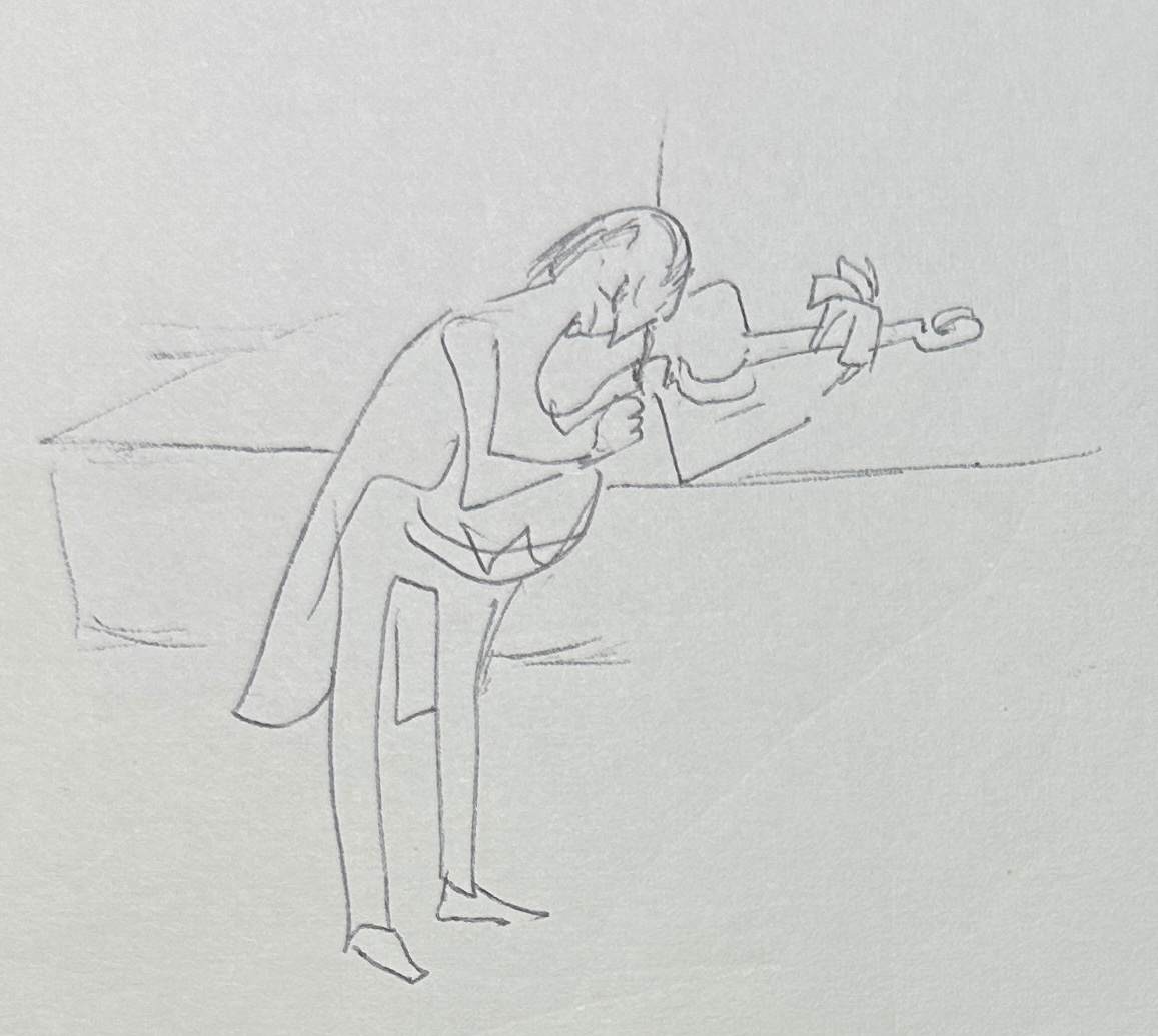 "Tiny Violinist Doodle" named by CLL by Fred Shane, Image 1.