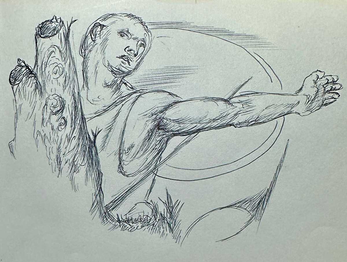 "Man With Outstretched Arm" named by CLL by Fred Shane, Image 1.