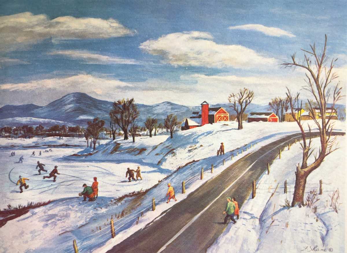 "Winter Landscape: Skating" by Fred Shane, Image 1.