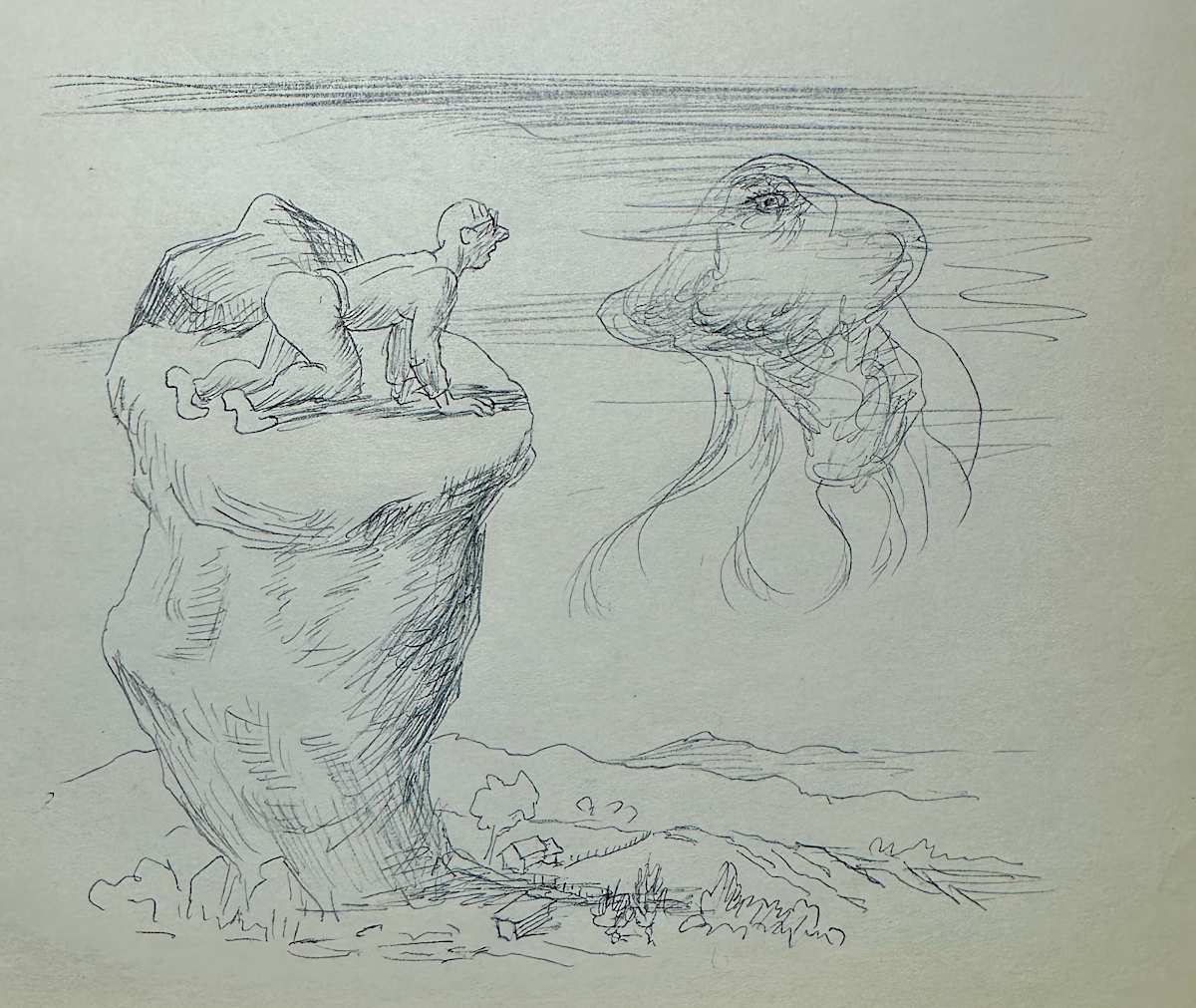 "View from on High, The, Sketch" by Fred Shane, Image 1.