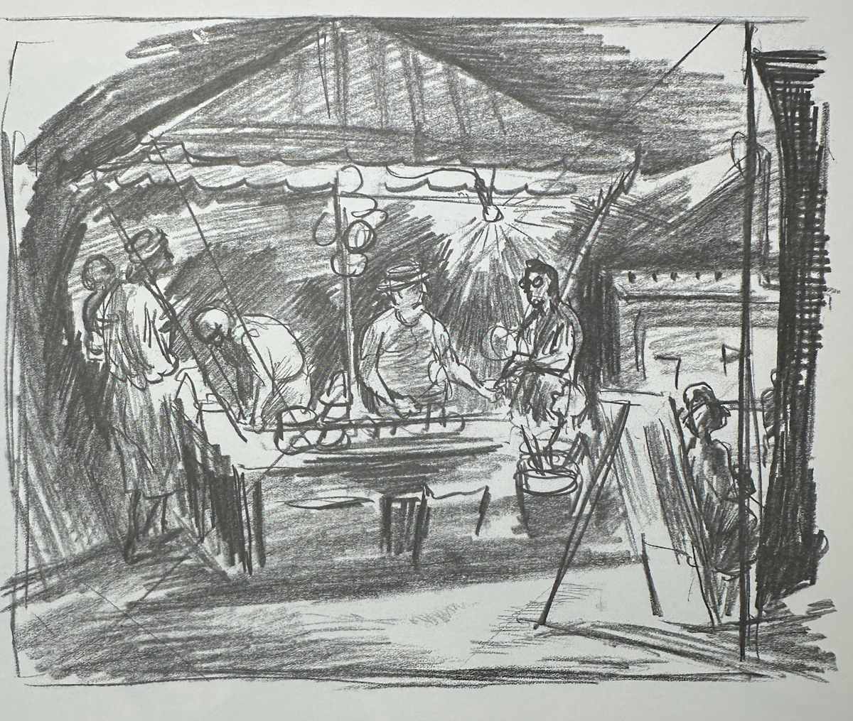 "Carnival at Night, The" Second Sketch by Fred Shane, Image 1.