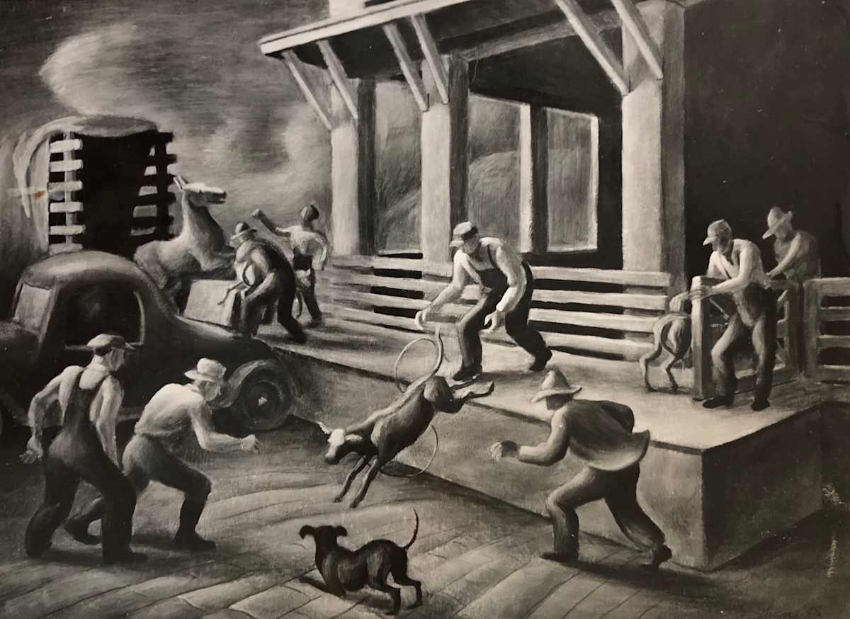 "Runaway Heifer, The" by Fred Shane, Image 1.