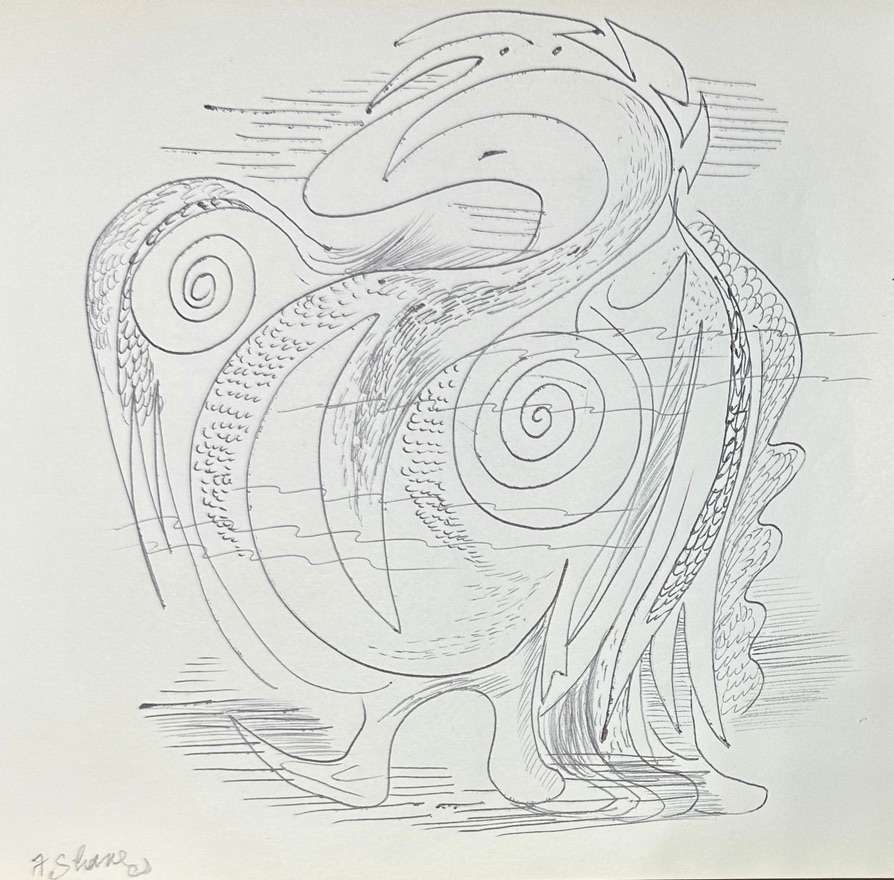 "Birdman Doodle" named by CLL by Fred Shane, Image 1.