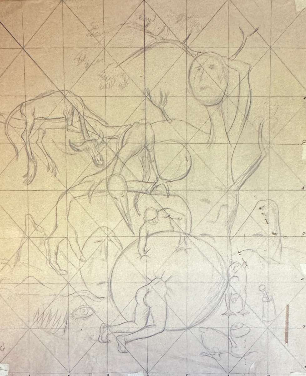 "Tempting Fate" sketch by Fred Shane, Image 2.
