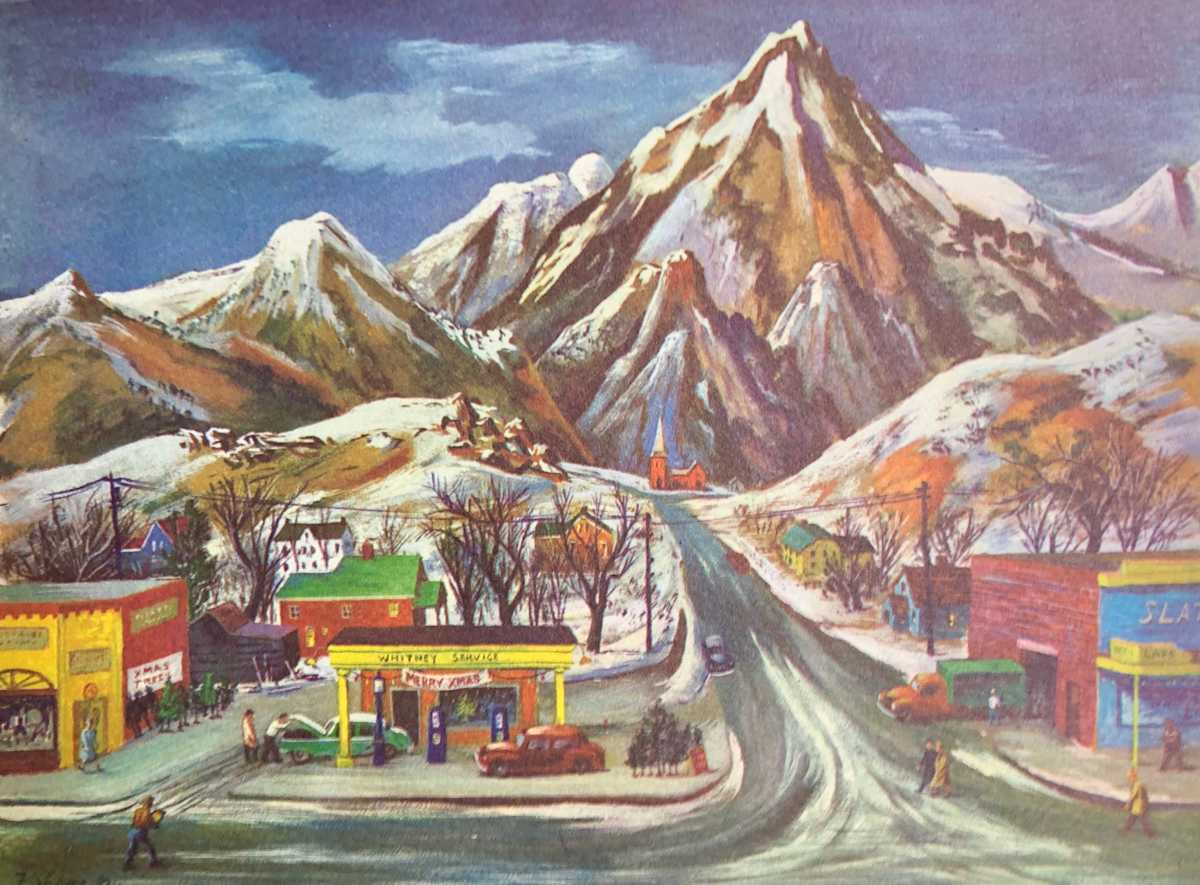 "Winter Landscape: Mount Whitney Christmas" by Fred Shane, Image 1.