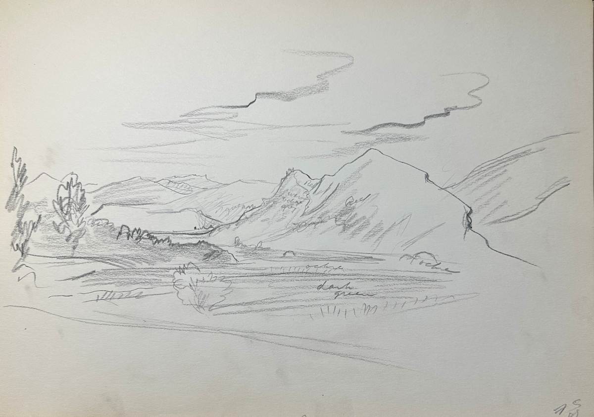 "Distant Mountain Landscape" named by CLL by Fred Shane, Image 1.