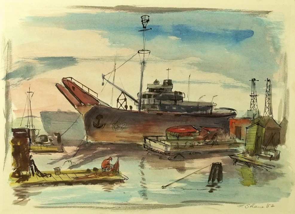 "Harbor Scene" named by CLL by Claudia Lohnes, Image 1.