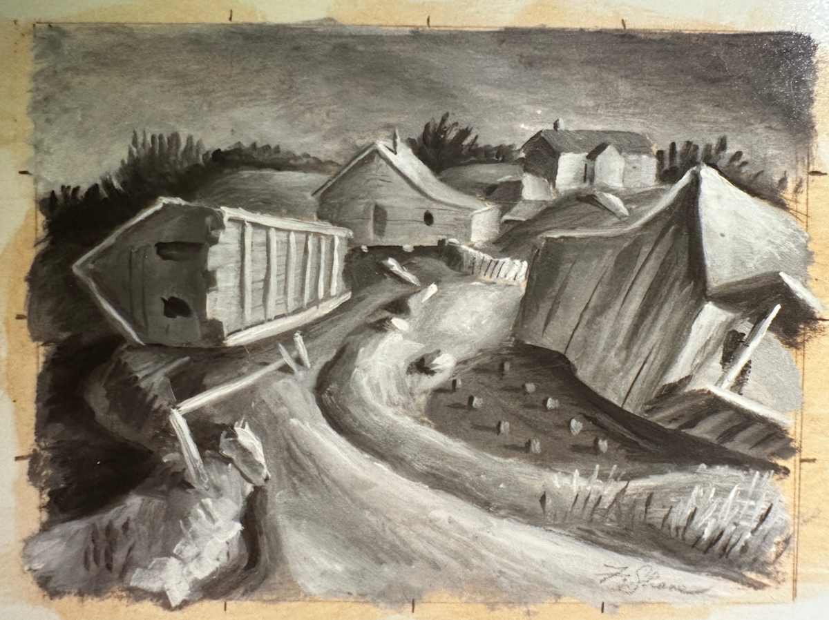 "Fallen Houses" named by CLL by Fred Shane, Image 1.
