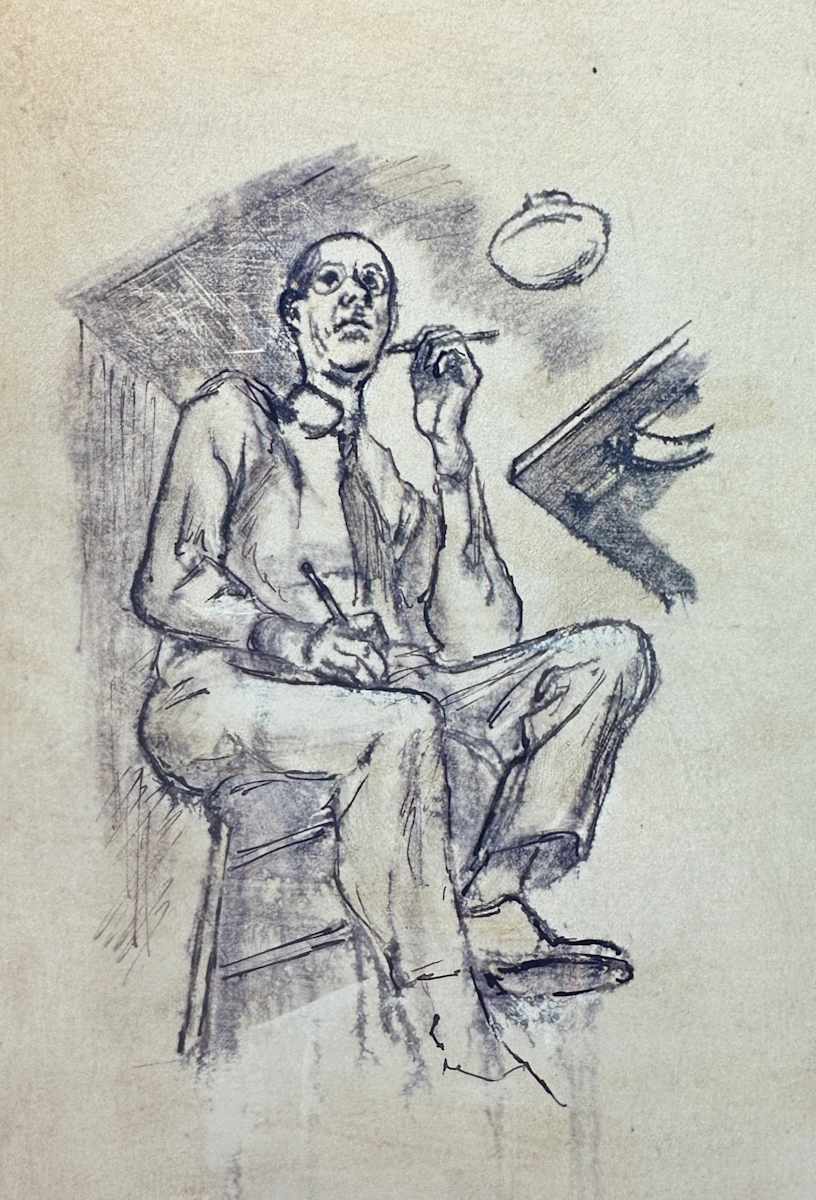"Self Portrait: View from Below" named by CLL by Fred Shane, Image 1.