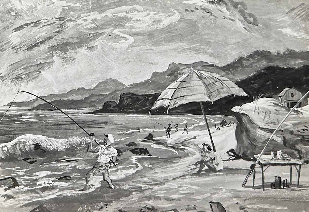 "Surf Fisherman" by Fred Shane, Image 1.
