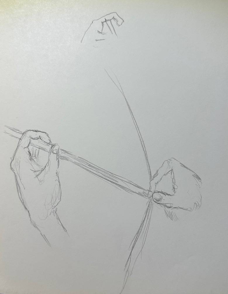 "Hand Study, by Fred Shane?" named by CLL by Fred Shane, Image 1.
