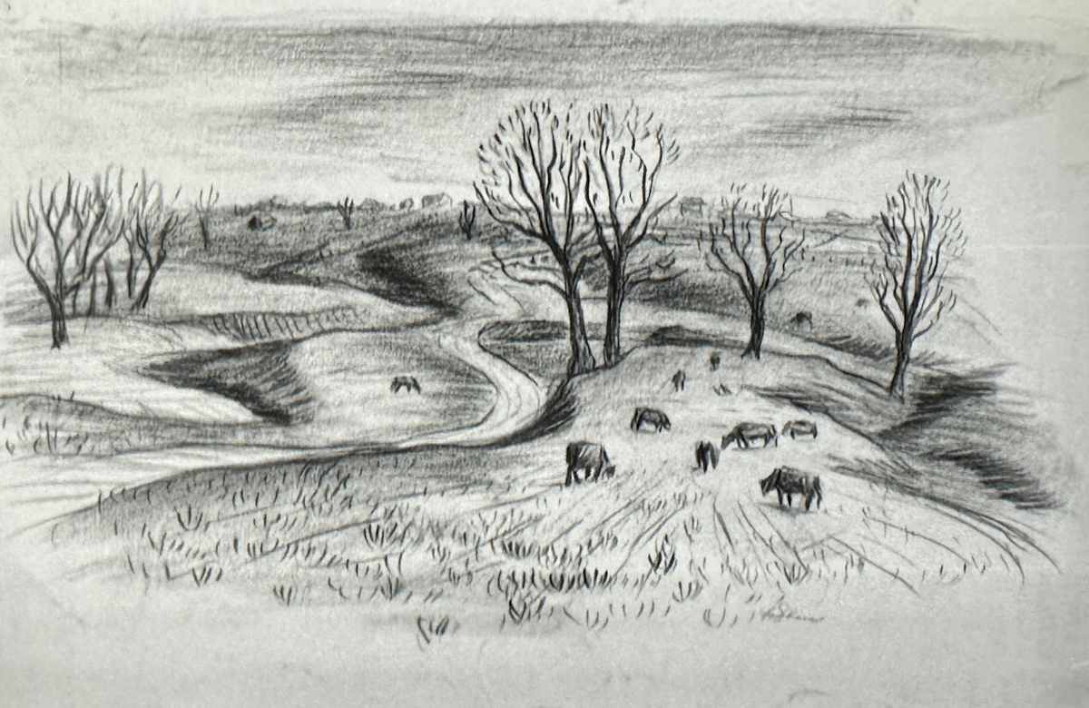 "Field with Cows" named by CLL by Fred Shane, Image 1.