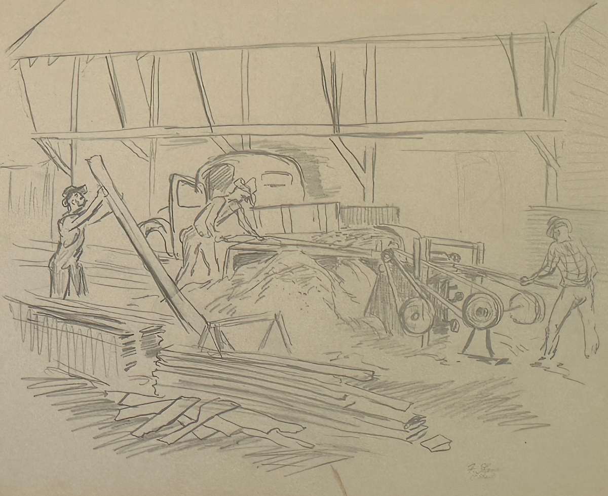 "Lumber Mill" by Fred Shane, Image 1.