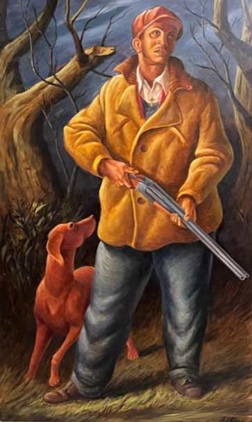 "Coon Hunter" by Fred Shane, Image 1.